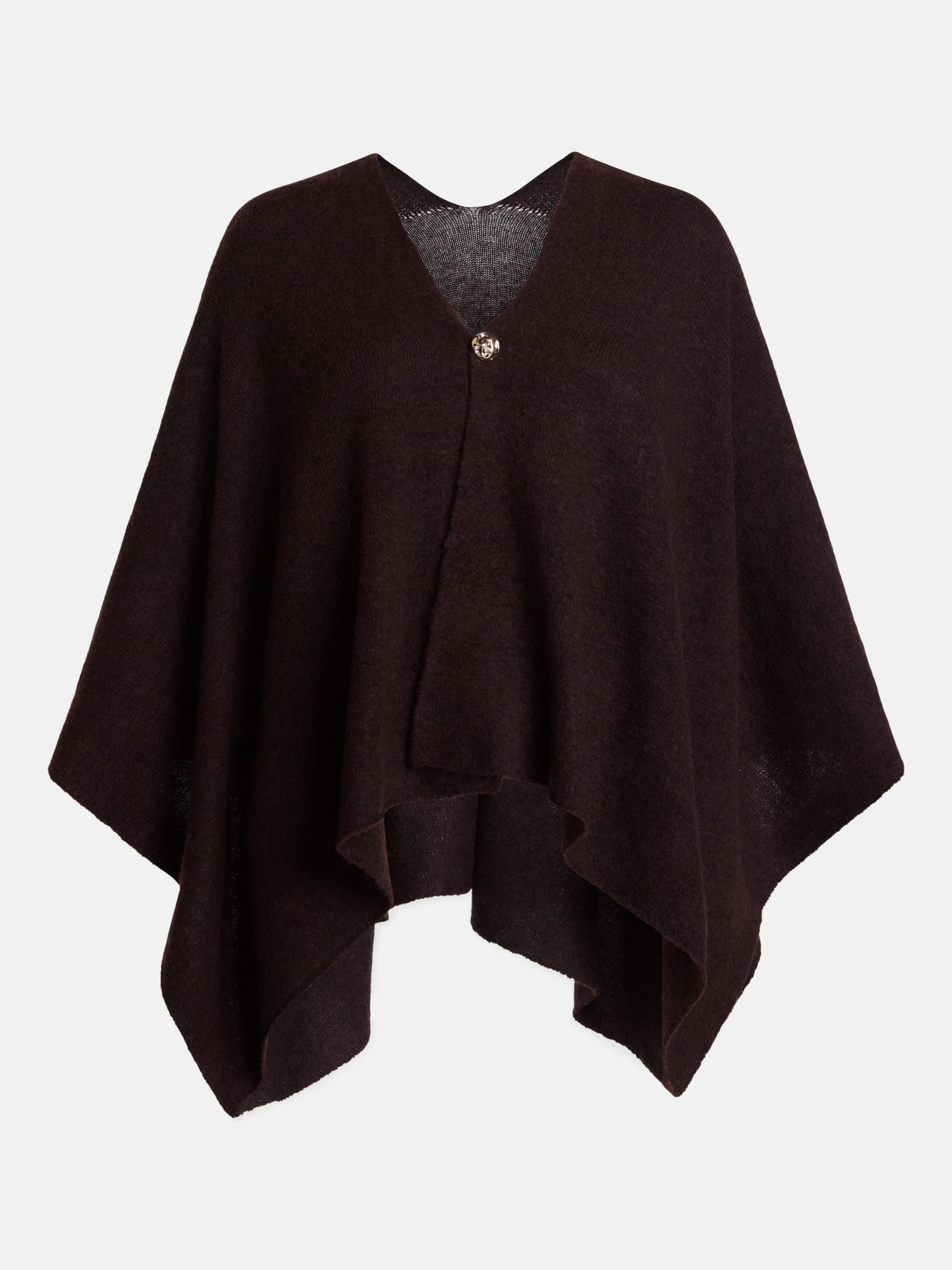 Scenario Women's Button Front Ruana, Mid-weight, Sizes S-XL