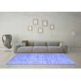 thumbnail image 3 of Ahgly Company Machine Washable Indoor Rectangle Abstract Blue Contemporary Area Rugs, 6' x 9', 3 of 4
