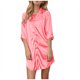 thumbnail image 5 of Camisón corto de verano para mujer, fino, holgado, de seda helada, para mujer, 5 of 6