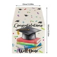 thumbnail image 3 of Graduation Table Banner For Party 2025 Themed Tablecloth Kitchen Living Room Polyester Decorative Table Runner, 3 of 5