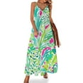 thumbnail image 1 of Vestido sin mangas GREEN RAWRR vestidos elegantes de mujer rebajas ropa de mujer verano 2024 novedades vestidos de playa falda de verano, 1 of 7