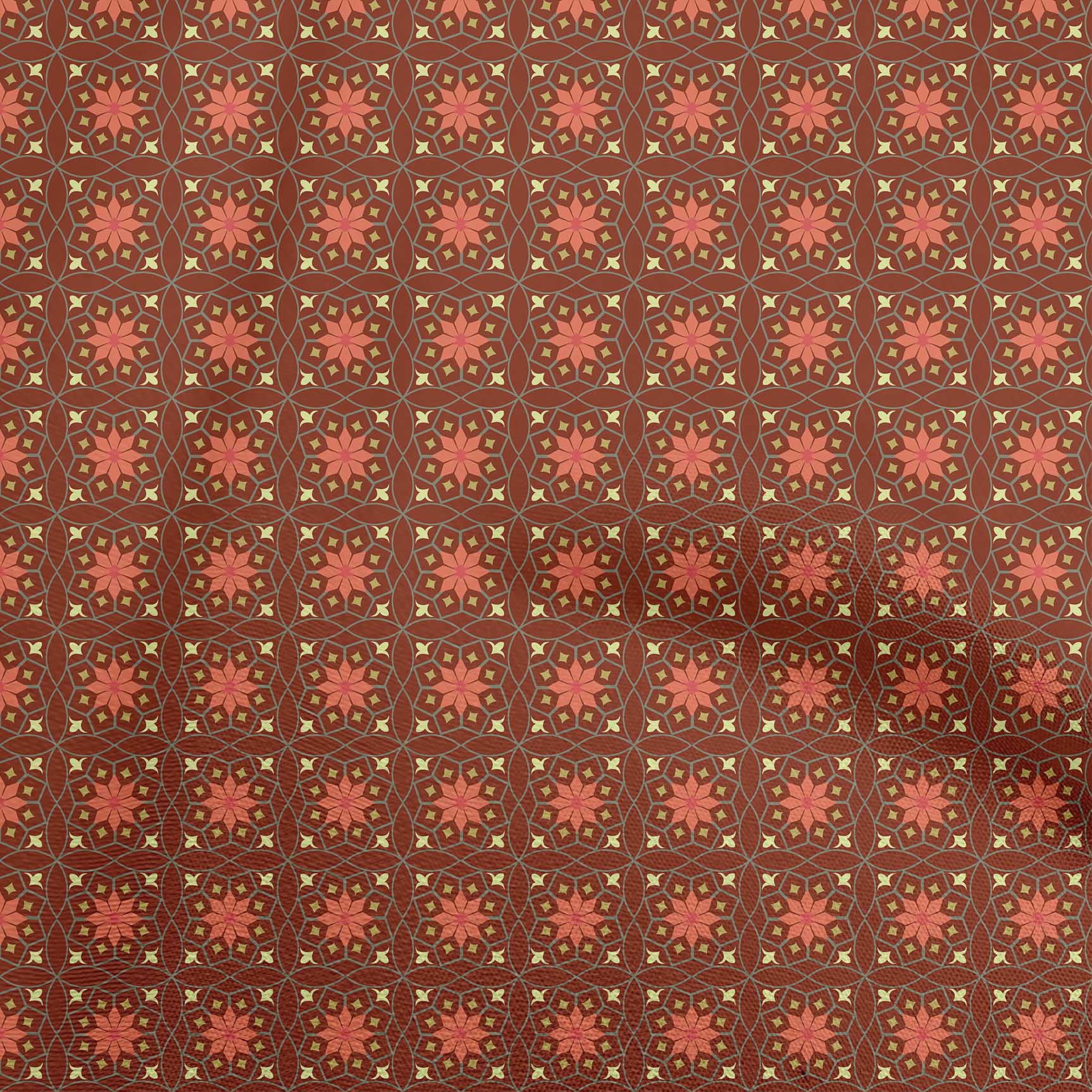 Kuwait Pattern Maroon oneOone Velvet Maroon Fabric Arabic Moroccan Sewing Material Print ...