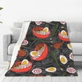 thumbnail image 3 of Yibo Strawberry Blanket for Girls Adults Kids Strawberry Blanket Gifts Flannel Strawberry and Flower Throw Blanket for Bed Living Room Sofa Couch Soft Warm Lightweight Cozy Strawberry Decor, 3 of 7