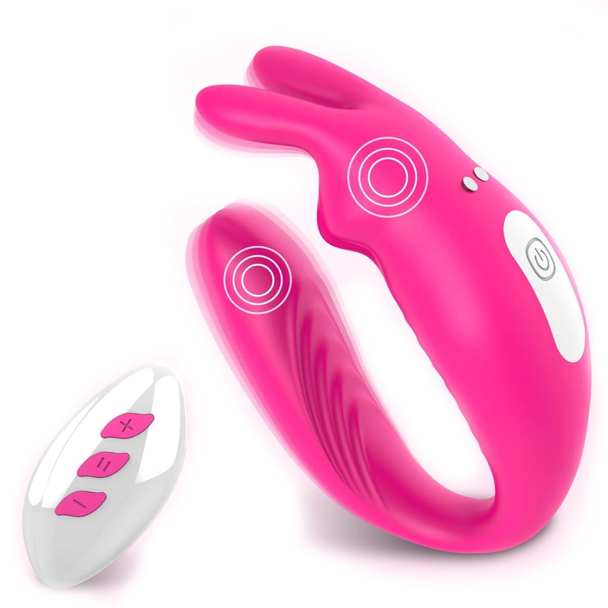 MEESE Vibrating Couple Clitoris Stimulator, with Dual Motors and 12 Vibration Patterns Vibrator , Adult Sex Toy for Women