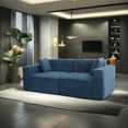 thumbnail image 5 of Newboti Furniture Modern Teddy Velvet Sofa,Full foam 3 seat compression sofa,The soft polyester cotton cushion and wide seating depth make the large sofa have a small volume 89875, 5 of 16