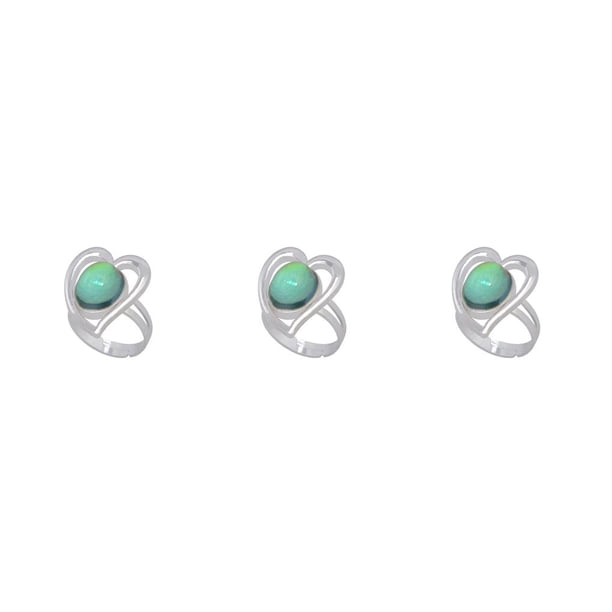 Qarigey Anillos de humor fáciles de combinar con diferentes estilos, no es fácil de romper, moda Retro, hermosa joyería de temperatura Type1 NO1