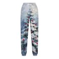 thumbnail image 5 of WXLWZYWL Women Merry Christmas Sweatpants Drawstring Jogger Snowflake Fun Print Elastic Waist Casual Trousers Warm Comfy Pants with Pockets, 5 of 5