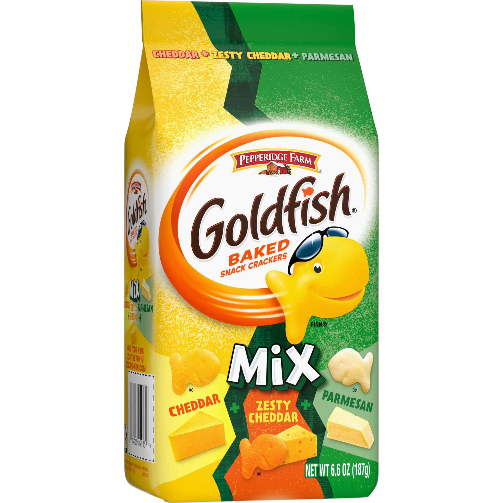 Pepperidge Farm Goldfish Mix Cheddar + Zesty Cheddar + Parmesan