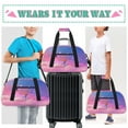 thumbnail image 6 of Qzjjjmy Dance Gymnastics Bag for Girls Duffle Bag Dance Travel and Gymnastics Tote Bag for Kids, 6 of 7