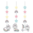 thumbnail image 1 of 32 in. Sassy Caticorn Hanging Cutouts - 36 Count, 1 of 1