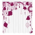 thumbnail image 2 of Ambesonne Antique Shower Curtain, Vintage Tea Party Print Art, 69"Wx75"L, Dark Magenta, 2 of 4