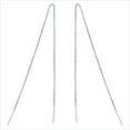thumbnail image 6 of K-KED 925 Sterling Silver 12mm Bar Threader Pull Through Box Chain Earrings 10-22CM-16CM, 6 of 9