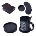 6PCS Hot Sale PU Leather Marble Coaster Drink Coffee Cup Mat Easy To