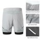 thumbnail image 4 of 2-In-1 Men Running Shorts with Zipper Pockets Quick Dry Exercise Shorts for Training Gym Workout, 4 of 5