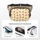 thumbnail image 5 of Fotbe Strawberries Cangurera Cuadrada con Estampado de Doble Capa, Bolsa de Cintura Ajustable Mini para Hombres y Mujeres, 5 of 9