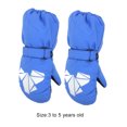 thumbnail image 2 of Inteprter 5 pares de manoplas para niños, impermeables, con gancho, suministros de esquí, diseño elástico, cómodas actividades al aire libre para Suministros térmicos azul Inteprter HA059232-01B, 2 of 5