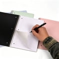 thumbnail image 6 of Single Subject Notebook,Composition Notebook Wide Ruled,Notebook Paper,Spiral Notebook,College Ruled Notebook Paper,1 Subject Spiral Notebook,Wide Ruled Notebook Paper,1 Pack,Black, 6 of 9