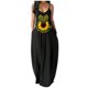 thumbnail image 1 of Vestido largo HUOGUO vestido sin mangas con cuello en V y estampado para mujer, 1 of 5