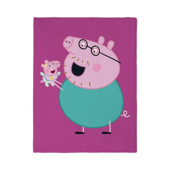 CafePress - Peppa Pig: Daddy Pig & Baby - Twin Duvet Cover, Printed Comforter Cover