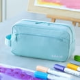 thumbnail image 3 of Big Capacity Pencil Case Pen Pouch Holder Bag Large Storage Art Supply Marker Durable Stationery Office Desk Organizer Portable for Adults（Green）, 3 of 6
