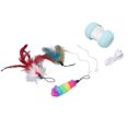 thumbnail image 1 of Interactive Cat Toys Electric Squeaky Rolling Ball USB Rechargeable Smart Automatic Kitten Toys with LED Lighting Standing Rat Model, 1 of 1