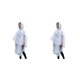 thumbnail image 2 of Greeniant Chubasquero para motocicleta, Scooter Eléctrico, capa de lluvia reutilizable con capucha, capa impermeable para hombres y mujeres, ropa blanco 2piezas Greeniant CBP097481, 2 of 5