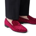 thumbnail image 6 of Bruno Marc Men's Dress Loafers Velvet Tuxedo Slip-on Shoes Wedding Party Red Bottom for Male, 6 of 7