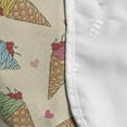 thumbnail image 4 of Dessert Microwave Oven Cover, Appetising Waffle Coned Ice Creams with Pile of Cherry Toppers Fresh Summer Pattern, Water Resistant Organizer with Pockets Kitchen, 36" x 12", Multicolor, by Ambesonne, 4 of 4