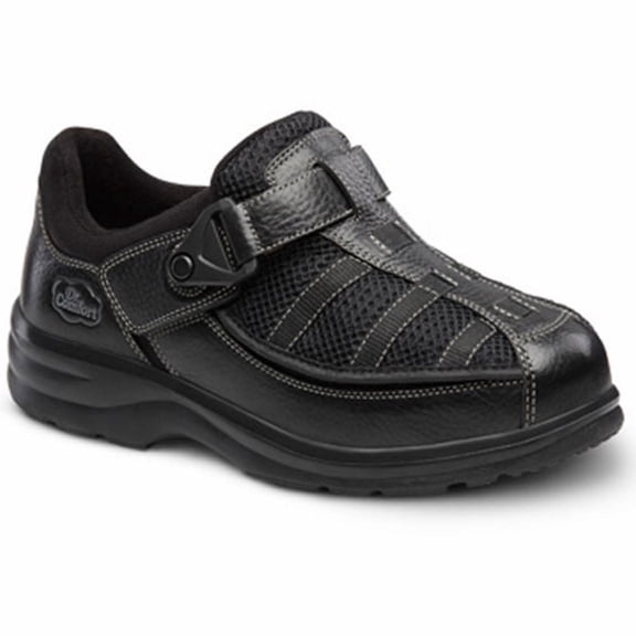 Dr. Comfort Lucie-X Women's Casual Shoe: 4 Medium (M/D) Black Velcro