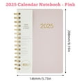thumbnail image 4 of 12 Month Academic Planner2025, Weekly & Monthly Spreads, December 2025, Large (8 In X6 In), Black - pink, 4 of 5