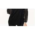 thumbnail image 3 of Vince Camuto Women's Chiffon Sleeve Top Black Size XS, 3 of 3