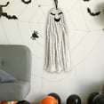 thumbnail image 4 of Boho Cute Ghost Halloween Decor, Handmade Woven Hanging Ornaments for Indoor and Outdoor Party Decorations, Fall Spooky Decor for Home Front Door, Window, Wall, Yard, Tree, Car, and Garage, 4 of 4