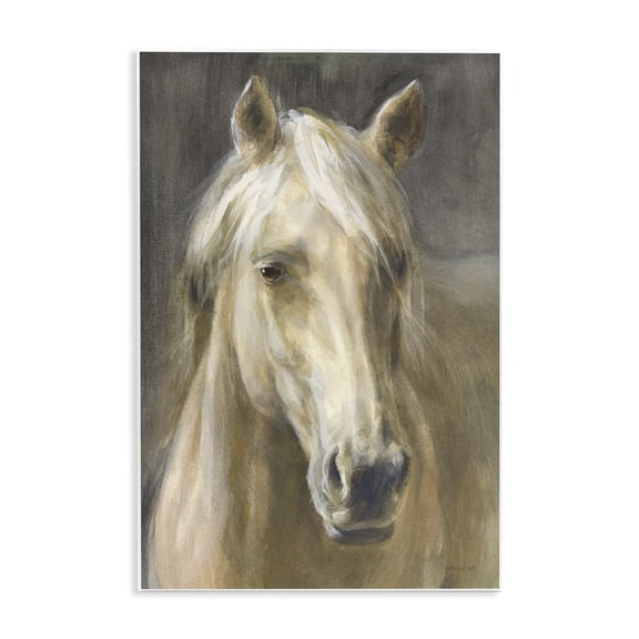 Stupell Industries Traditional Palomino Horse Portrait Wall Plaque Art, 13 x 19, by Danhui Nai