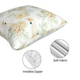 thumbnail image 4 of Throw Pillow Covers, Color Cute Cockatoo Parrot Flower Soft Square Pillow Cases with Invisible Zipper for Couch Bed Sofa, Farmhouse Fall Home Decor 20"x20", 4 of 7