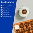 thumbnail image 3 of Avery Square Scalloped Labels, Bright Orange, 1-5/8" x 1-5/8", 400ct, 3 of 11
