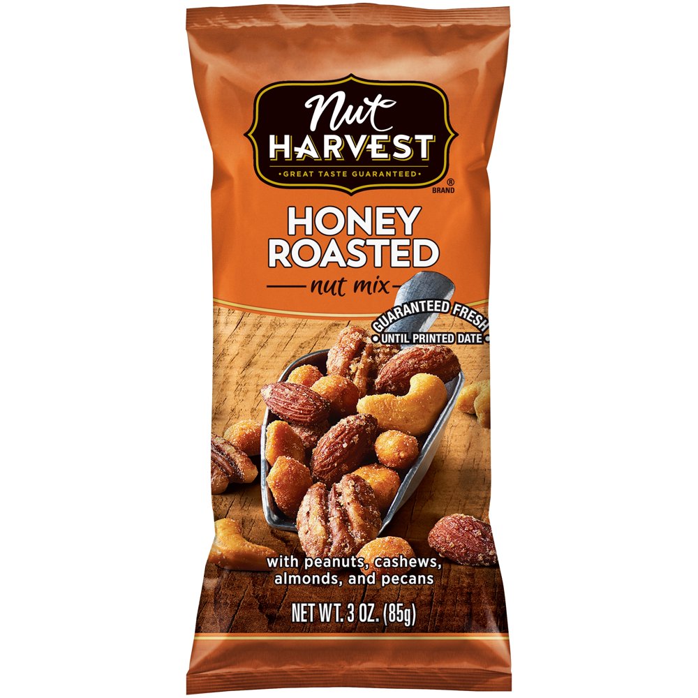Nut Harvest Honey Roasted Nut Mix 3 oz. Bag