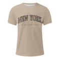 thumbnail image 4 of Camiseta de manga corta con cuello redondo y estampado de arbolitos para hombre, ideal para la playa en verano - Poliéster, informal/viajes/uso diario - Ligera, cómoda y transpirable, 4 of 4