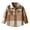 Khaki, variant on BFHHYA Toddler Kids' Classic Plaid Shirt Long Sleeve Button Down Casual Shirt for Boys & Girls Collared Fashion Top for Family Gatherings (1-9Y)