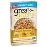Post Great Grains Banana Nut Crunch, Non-GMO, Heart Healthy,Whole Grain Cereal, Crunchy 18 oz (Pack 4)