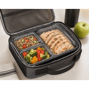 Mainstays 30-Piece Meal Prep Food Containers with 3 Compartments, BPA-Free