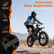 20 Fat Tire Electric Bike for Adults, 1500W Peak Dirt Ebike, 48V 17.5Ah Battery, Electric Mountain Bike for Men, UL2849