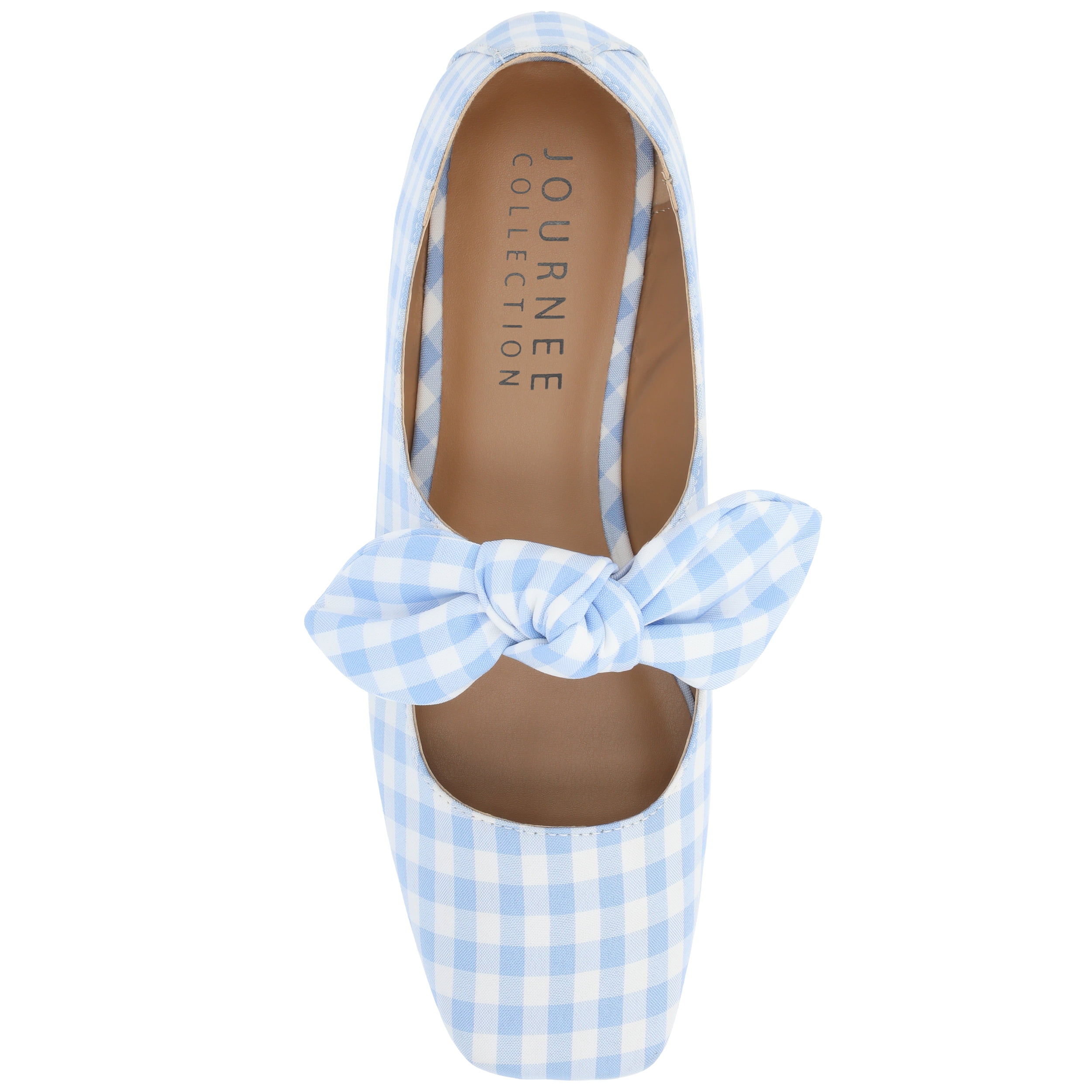 Journee Womens Seralinn Mary Jane Slip On Square Toe Dress Flats
