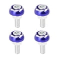 thumbnail image 1 of Unique Bargains 4pcs 6mm Metal Motorcycle License Plate Frame Bolt Screw Fastener, 1 of 6