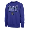 thumbnail image 2 of Unisex '47  Blue Dallas Mavericks Brush By Headline Crewneck Sweatshirt, 2 of 3