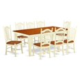 thumbnail image 2 of East West Furniture Logan 9 Piece Sheaf Dining Table Set, 2 of 3