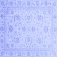 thumbnail image 1 of Ahgly Company Indoor Square Oriental Blue Traditional Area Rugs, 6' Square, 1 of 4