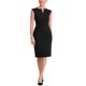 thumbnail image 2 of Vestido de tubo sin mangas para mujer Inspire Chic, vestido profesional de oficina 3XL negro, 2 of 6