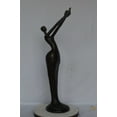 thumbnail image 4 of Nifao Woman Releasing Bird Modern Art Bronze Statue – Outdoor Garden Decor Sculpture, 13"L x 19"W x 52"H, 4 of 11