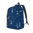 thumbnail image 1 of Balery Lighthouses and Anchors Mochila Clásica Impresa Básica para Viaje, Mochila Escolar Resistente al Agua, Mochila de Lona con Correas Ajustables-Medium, 1 of 5