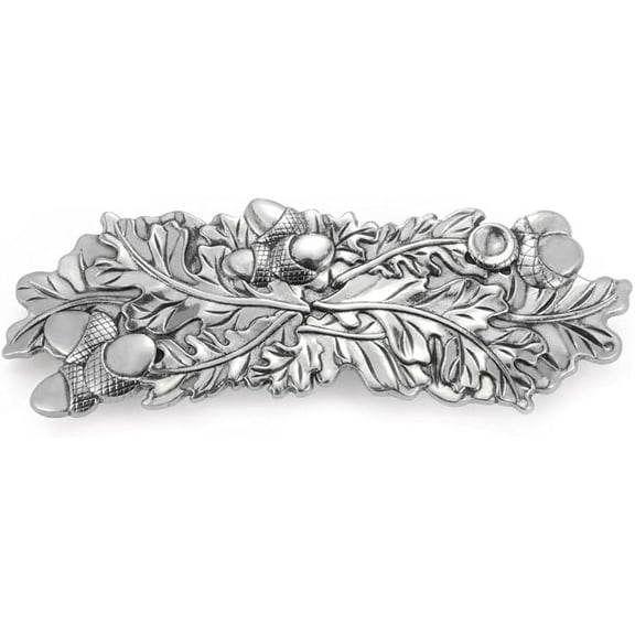 Leaf Hair Clip Large Hand Crafted Metal Barrette French Hair Clip Vintage Viking Celtic Knot Protection Hair Clip Barrettes Gift For Women Girl Viking Hair Accessories